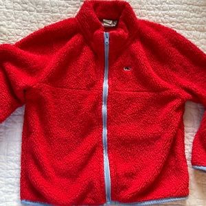 Vineyard Vines girls medium fleece zip up